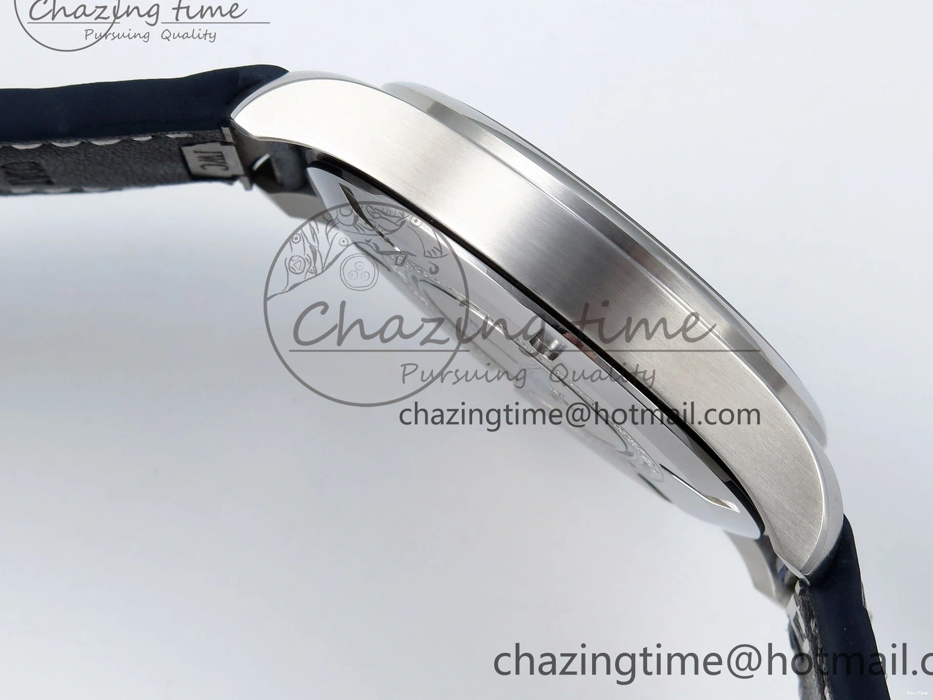 MIROTIME 0401 DailyWear Pilot Mark XX BLSF 1:1 Best Edition Blue Dial on Blue Leather Strap MIYOTA 7022